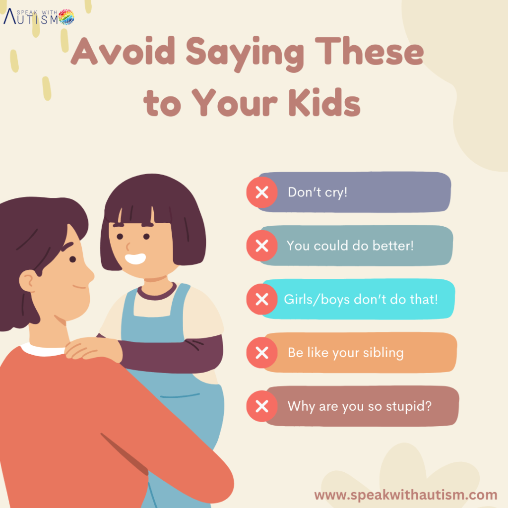 tips for parents during Meltdown and Tantrum