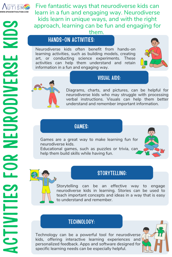 Activities for neurodiverse kids