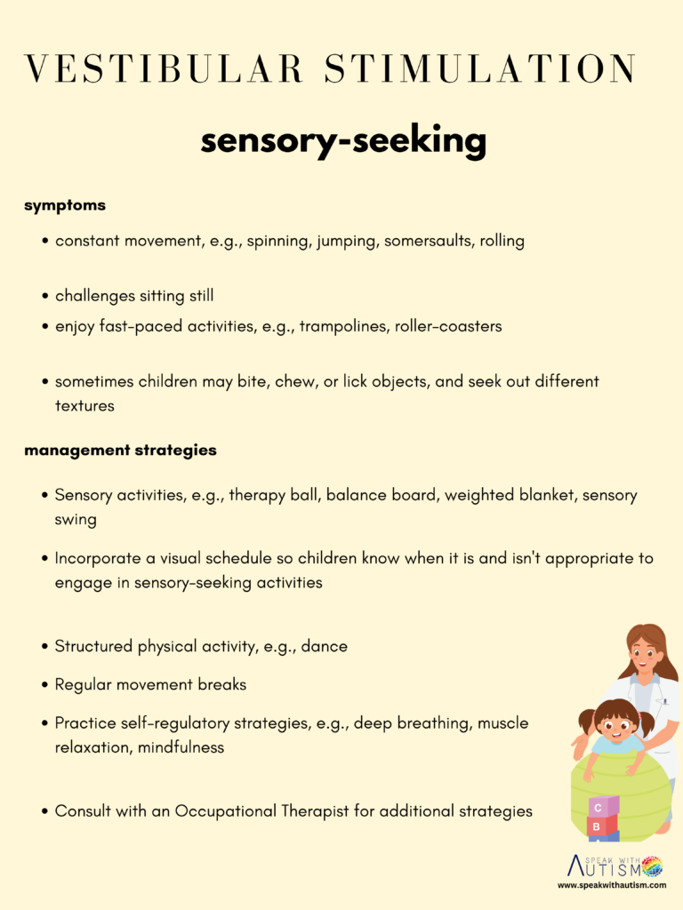 sensory seeking behavior in children