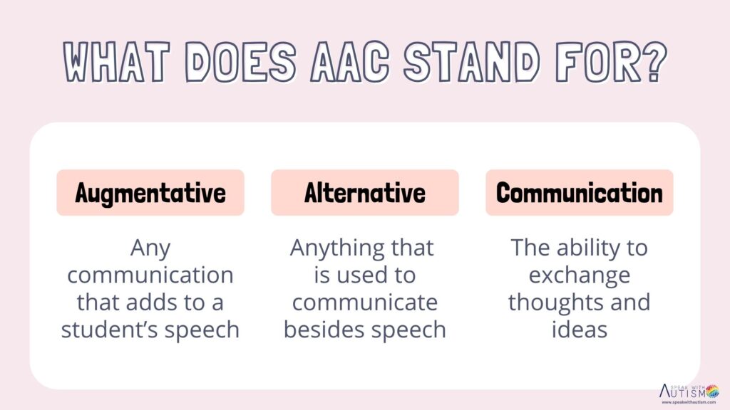 What Does AAC Stand For?