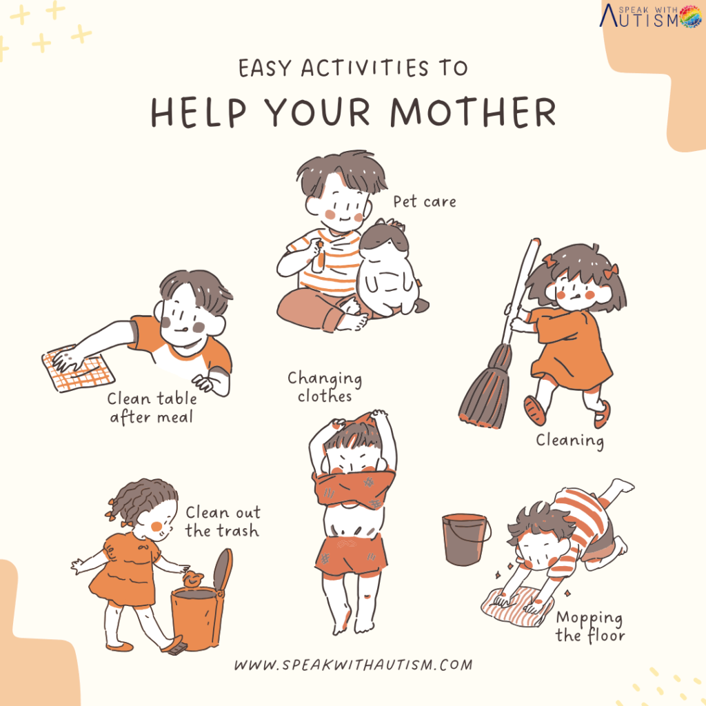 Easy activities to HELP YOUR MOTHER