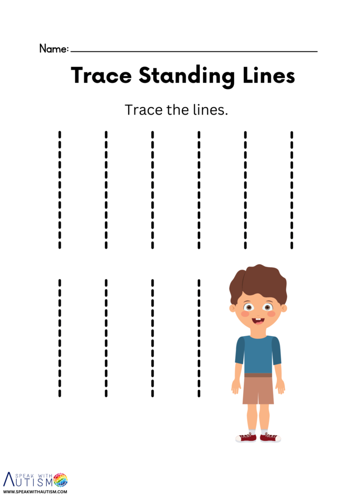 trace standing line
